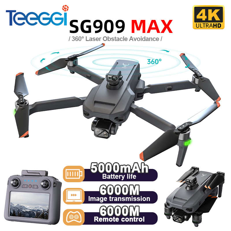 Drone Thermal Imaging - Teeggi SG909 MAX GPS-Drohne mit 4K-Kamera,